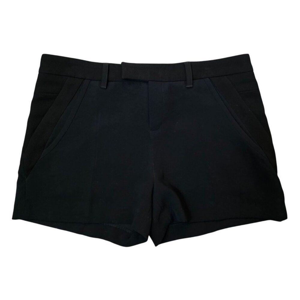 IRO NWT Black Shorts Flat Front Pocket Solid 10 42